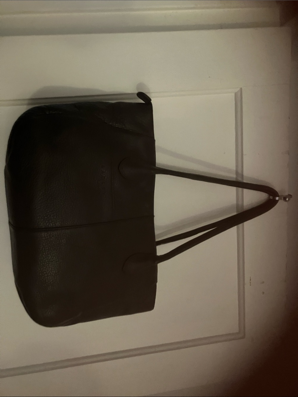 Classic Brown  Leather Tote with Floral Charm Radley of London